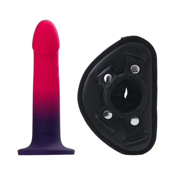 VeDO Duo Silicone Dildo with Harness