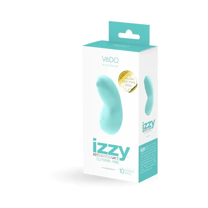 VeDO Izzy Rechargeable Clitoral Vibe – Tease Me Turquoise