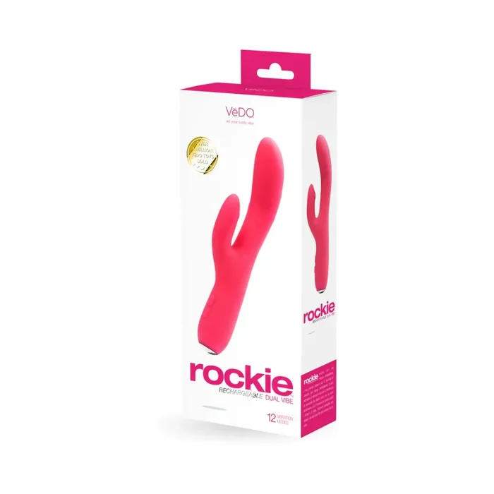 VeDO Rockie Rechargeable Dual Vibe – Foxy Pink