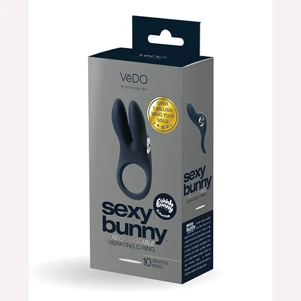 Vedo Sexy Bunny Rechargeable Ring Black Pearl