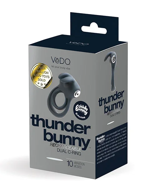 VeDO Thunder Bunny Rechargeable Dual Ring – Black Pearl