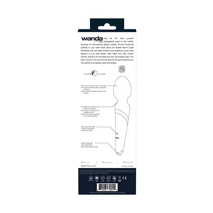 VeDO Wanda Rechargeable Wand – Just Black