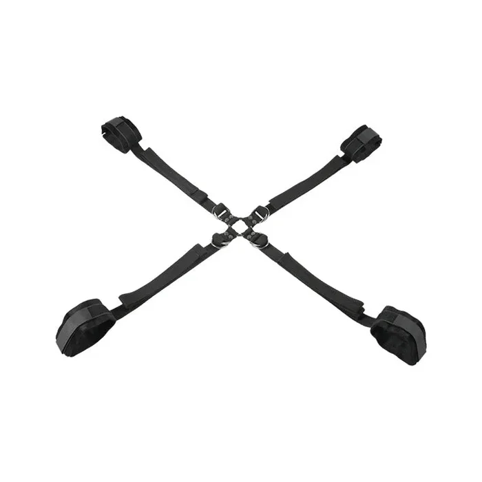 Velvet Noir Adjustable Hog Tie & Cuff Set