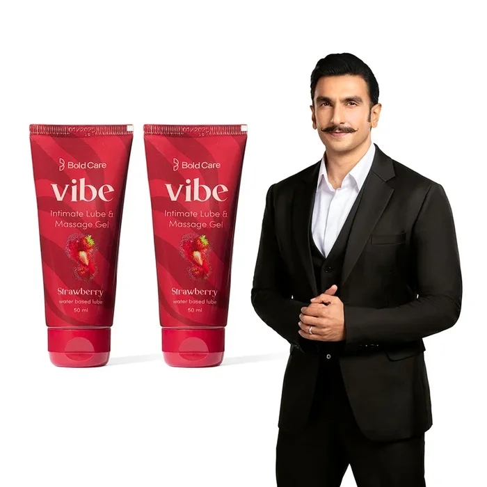Vibe Strawberry Flavour – Personal Lubricant and Massage Gel (50 ml)