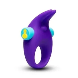 Vibrating Cock Ring with 10 Function Rechargeable Bullet