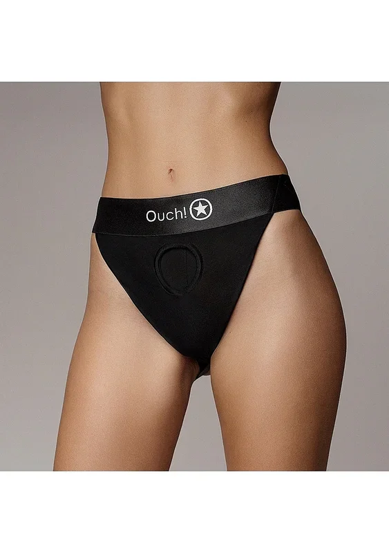 Vibrating Strap-on Panty Harness with Open Back
