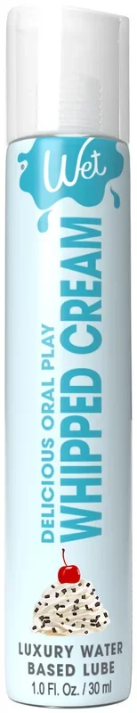 Wet Delicious Oral Play – Whipped Cream – Waterbased Flavored Lubricant 1 Oz