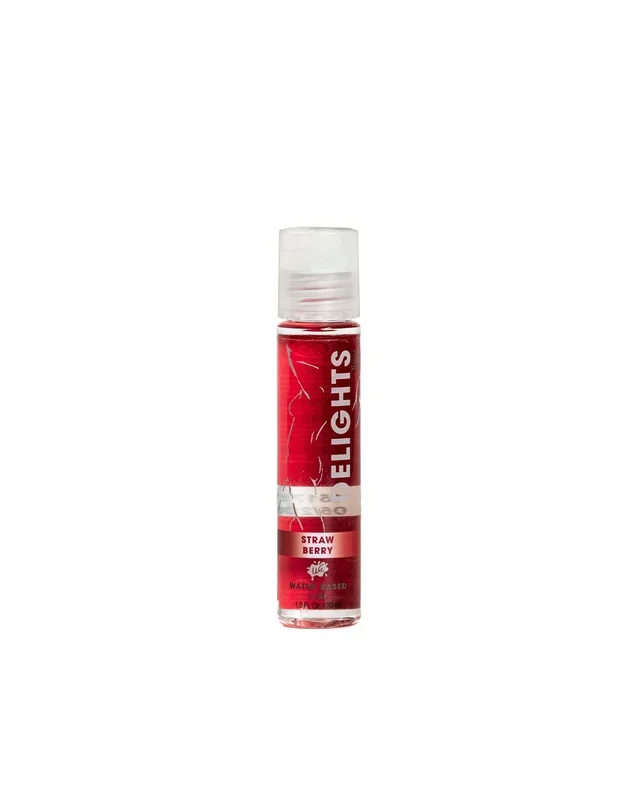 Wet Delights Water Based Strawberry Flavored Lube 1 Oz
