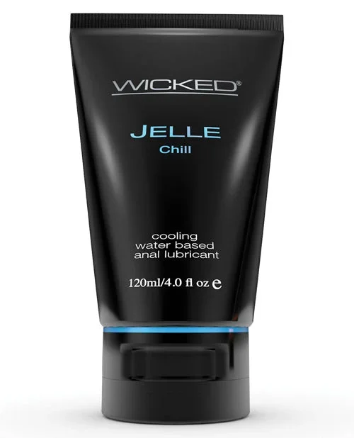 Wicked Sensual Care Jelle Chill Water Based Anal Gel Lubricant – 4 oz
