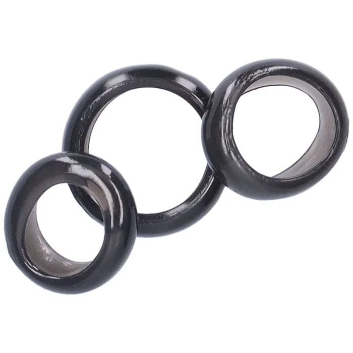 Wide and Stretchy Cock Rings – Set of 3