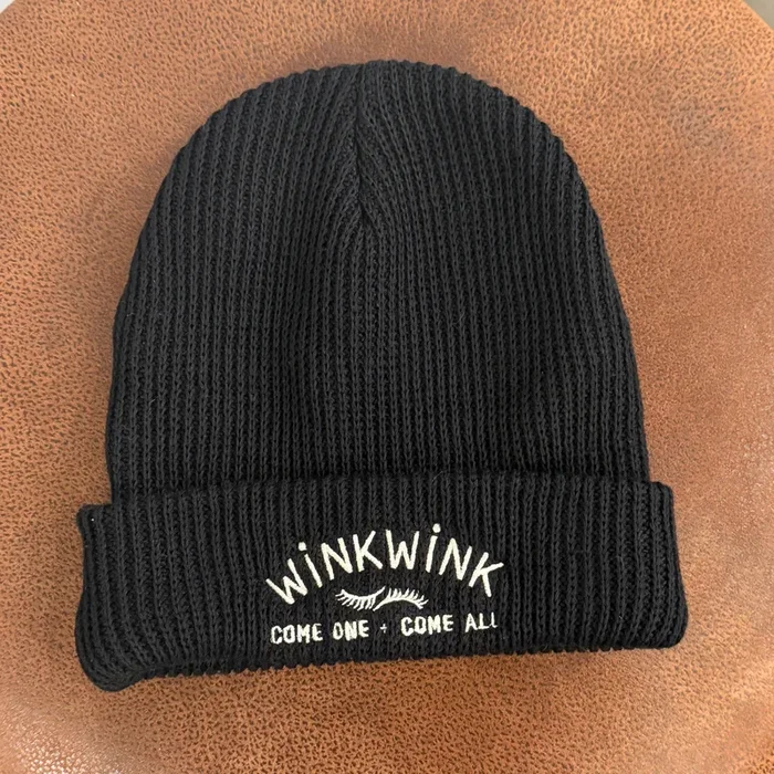 WinkWink Black Beanie