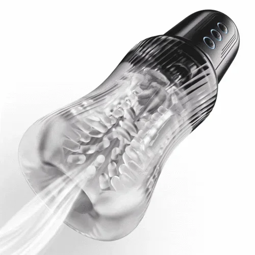 XS14Pro: 4 in 1 Dual Vibrating Eggs Deep Throat Masturbator 10 Vibrating Modes & 5 Sucking Functions