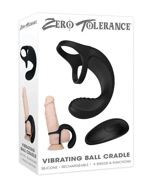 Zero Tolerance Vibrating Ball Cradle w/Remote – Black