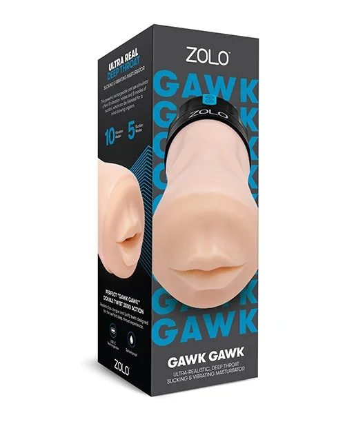 Zolo Gawk Gawk Deep Throat Vibrating Masturbator – Ivory