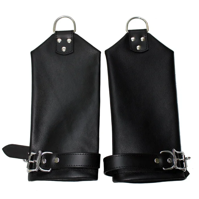 Zorba Lockable Leather Bondage Mittens