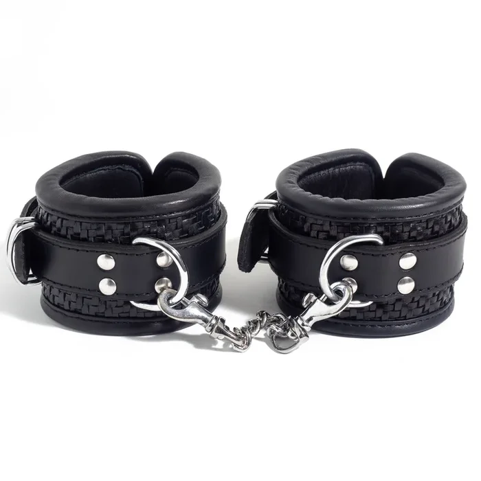 Zorba Woven Leather Wrist Cuffs